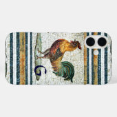 ANTIEK ROMAN MOSAICS/ROOSTER MONOGRAM Case-Mate iPhone CASE (Achterkant (horizontaal))