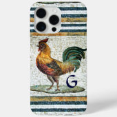 ANTIEK ROMAN MOSAICS/ROOSTER MONOGRAM Case-Mate iPhone CASE (Achterkant)