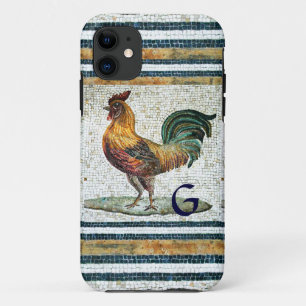 ANTIEK ROMAN MOSAICS/ROOSTER MONOGRAM iPhone 11 HOESJE