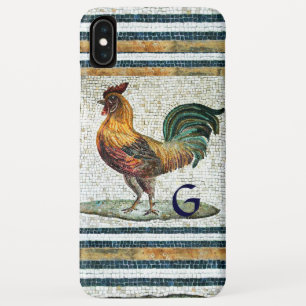 ANTIEK ROMAN MOSAICS/ROOSTER MONOGRAM iPhone XS MAX HOESJE