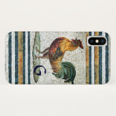 ANTIEK ROMAN MOSAICS/ROOSTER MONOGRAM Case-Mate iPhone CASE (Achterkant (horizontaal))