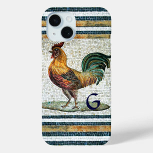 ANTIEK ROMAN MOSAICS/ROOSTER MONOGRAM iPhone 15 CASE