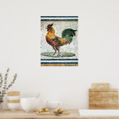 ANTIEK ROMAN MOSAICS / ROOSTER POSTER (Keuken)