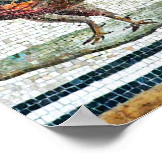 ANTIEK ROMAN MOSAICS / ROOSTER POSTER (Hoek)