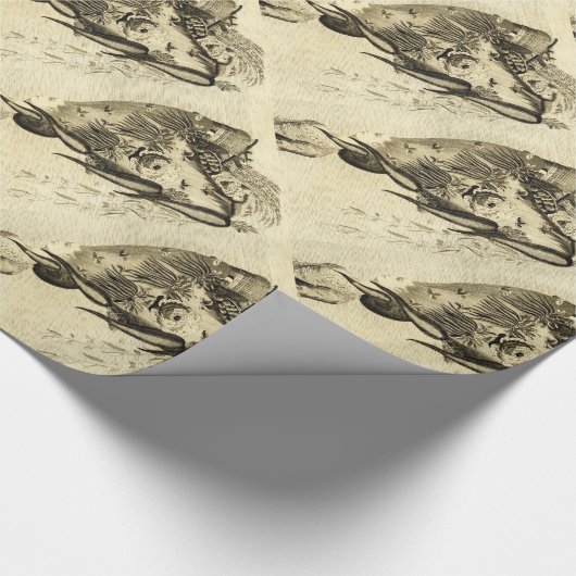 ANTIEK ROMAN MOSAICS / ROOSTERS CADEAUPAPIER (Hoek)