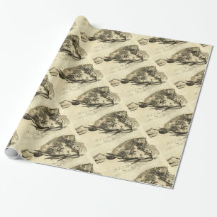ANTIEK ROMAN MOSAICS / ROOSTERS CADEAUPAPIER