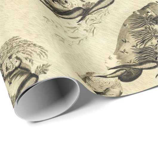 ANTIEK ROMAN MOSAICS / ROOSTERS CADEAUPAPIER (Rol Hoek)