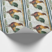 ANTIEK ROMAN MOSAICS / ROOSTERS CADEAUPAPIER (Hoek)
