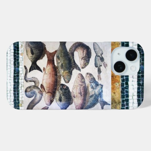 ANTIEK ROMAN MOSAICS, VISSEN, OCEAAN ZEE LIFE SCEN Case-Mate iPhone CASE (Achterkant (horizontaal))