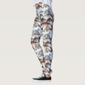 ANTIEK ROMAN MOSAICS, VISSEN, OCEAAN ZEE LIFE SCEN LEGGINGS (Links)