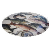 ANTIEK ROMAN MOSAICS, VISSEN, OCEAAN ZEE LIFE SCEN SNIJPLANK (Hoek)