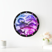 ANTIEK ROMAN MOSAICS, VISSERIJZEE LIFE Roze Blauw Grote Klok (Huis)