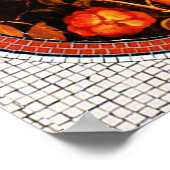 ANTIEK ROMAN MOSAICS / VOGELS ROZEN EN ROOSTER POSTER (Hoek)