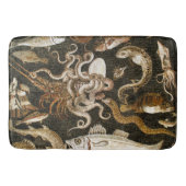 Antiek Roman Mozaïek Pompeii Zee Life Stone Mozaïe Badmat (Voorkant)