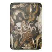 Antiek Roman Mozaïek Pompeii Zee Life Stone Mozaïe Badmat (Voorkant Verticaal)