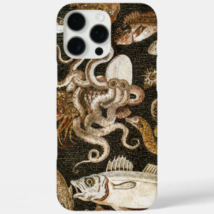 Antiek Roman Mozaïek Pompeii Zee Life Stone Mozaïe iPhone 16 Pro Max Hoesje
