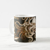 Antiek Roman Mozaïek Pompeii Zee Life Stone Mozaïe Koffiemok (Voorkant links)