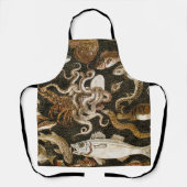 Antiek Roman Mozaïek Pompeii Zee Life Stone Mozaïe Schort (Voorkant)