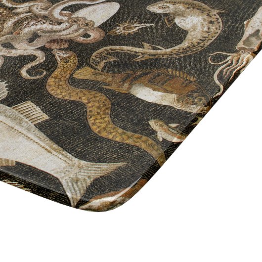 Antiek Roman Mozaïek Pompeii Zee Life Stone Mozaïe Snijplank (Hoek)