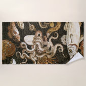 Antiek Roman Mozaïek Pompeii Zee Life Stone Mozaïe Strandlaken (Voorkant)