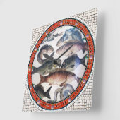 ANTIEK ROMAN MOZAÏEKEN, VISSEN, DE OCEAANSCÈNE VAN VIERKANTE KLOK (Hoek)