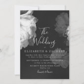 Antiek  Romantische BW-bruiloft Kaart (Voorkant)