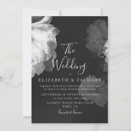 Antiek  Romantische BW-bruiloft Kaart