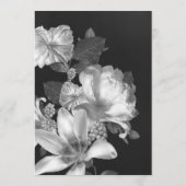 Antiek  Romantische BW-bruiloft Kaart (Achterkant)