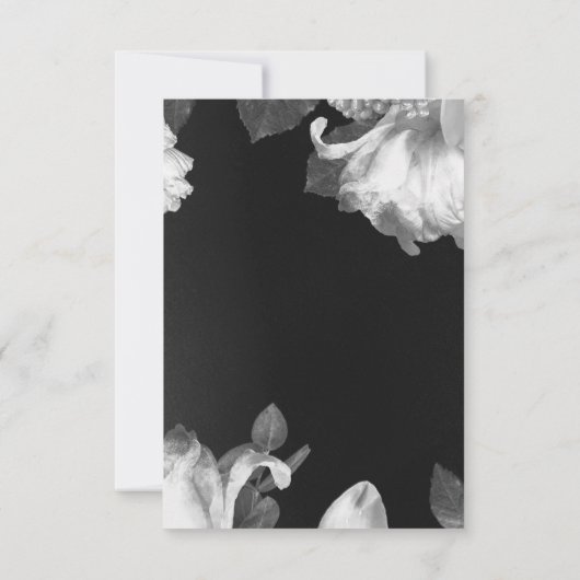 Antiek  Romantische BW-bruiloft RSVP Kaartje (Achterkant)