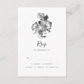 Antiek  Romantische BW-bruiloft RSVP Kaartje (Voorkant)