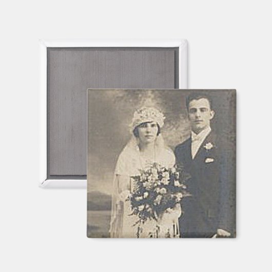  Antiek Romantische foto's en groomfoto's Magneet (Voorkant / Achterkant)