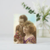  Antiek Romantische koppels Kaarten, cadeaus Briefkaart (Staand voorkant)