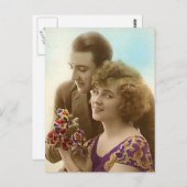  Antiek Romantische koppels Kaarten, cadeaus Briefkaart (Voorkant / Achterkant)