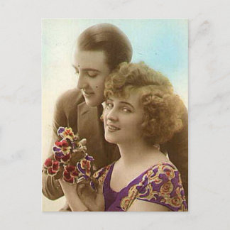 Antiek Romantische koppels Kaarten, cadeaus Briefkaart