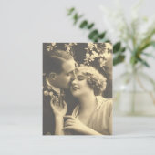 Antiek Romantische koppels Kaarten, cadeaus Briefkaart (Staand voorkant)