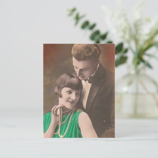  Antiek Romantische paren Kaarten (Staand voorkant)