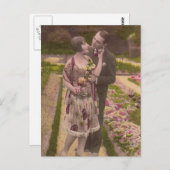  Antiek Romantische paren Kaarten (Voorkant / Achterkant)