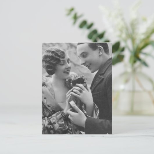  Antiek Romantische paren Kaarten (Staand voorkant)