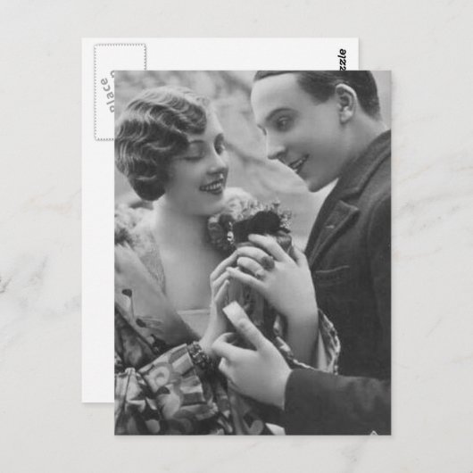  Antiek Romantische paren Kaarten (Voorkant / Achterkant)