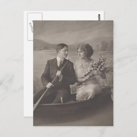  Antiek Romantische paren Kaarten (Voorkant / Achterkant)