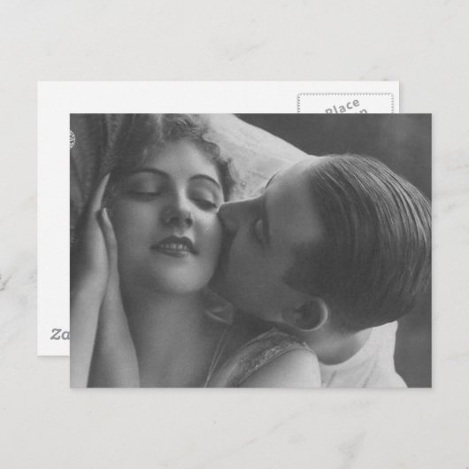 Antiek Romantische paren Kaarten (Voorkant / Achterkant)