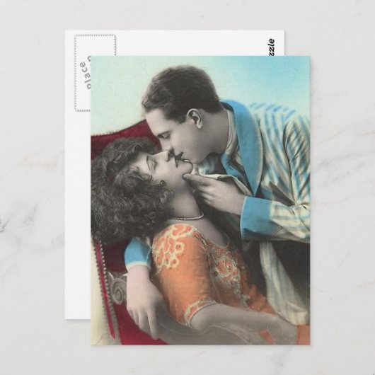  Antiek Romantische paren Kaarten (Voorkant / Achterkant)