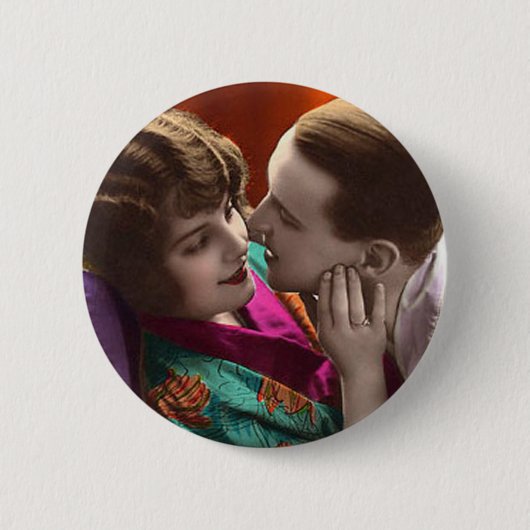  Antiek Romantische paren Kaarten Ronde Button 5,7 Cm (Voorkant)