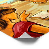 Antiek Rome Illustratie Kunst Toeristen Poster (Hoek)