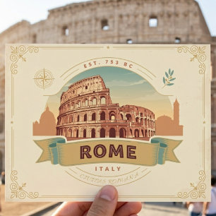 Antiek Rome Italië Colosseum Reizen Briefkaart