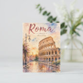 Antiek Romeins Colosseum Briefkaart (Staand voorkant)