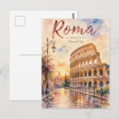 Antiek Romeins Colosseum Briefkaart (Voorkant / Achterkant)