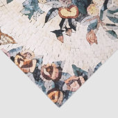 Antiek Romeins Italiaans Bloemmozaïek Decoupage Tissuepapier (Detail)