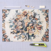 Antiek Romeins Italiaans Bloemmozaïek Decoupage Tissuepapier (Craft)