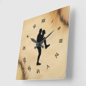 Antiek Romeinse getallen van de Pitcher van de Bas Vierkante Klok (Hoek)